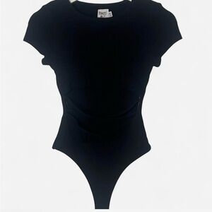 Princess Polly Black Ribbed Garment